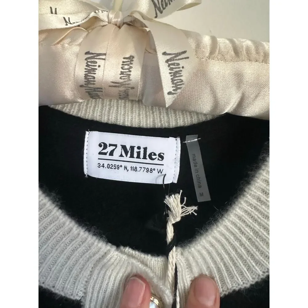 27 Miles Malibu Corrine Cardigan in Black Mediun NWT - Picture 6 of 8